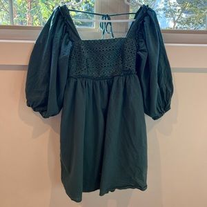Altar'd State Emerald Green/Teal Dress XS